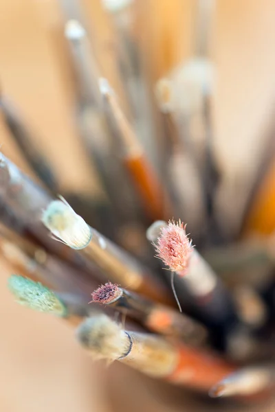 Pincéis de artista — Fotografia de Stock