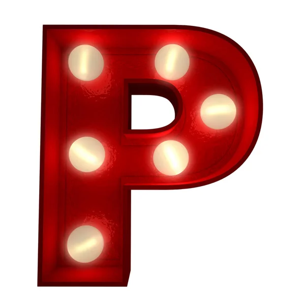 Glowing P — Stock Photo, Image