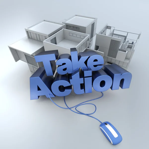 Real Estate, take action — Stock Photo, Image