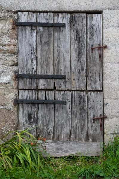 Puerta de granja vieja — Foto de Stock