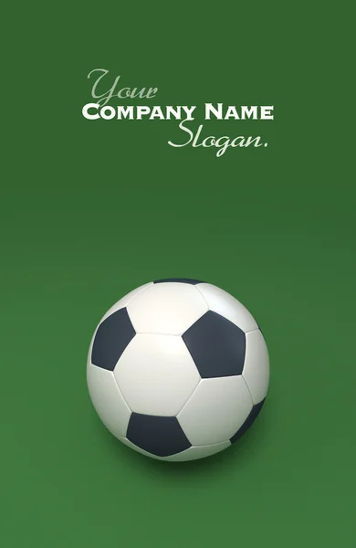 Soccer ball against green background — Stock Photo, Image