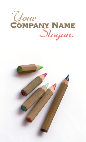 Wooden color pencils — Stock Photo, Image