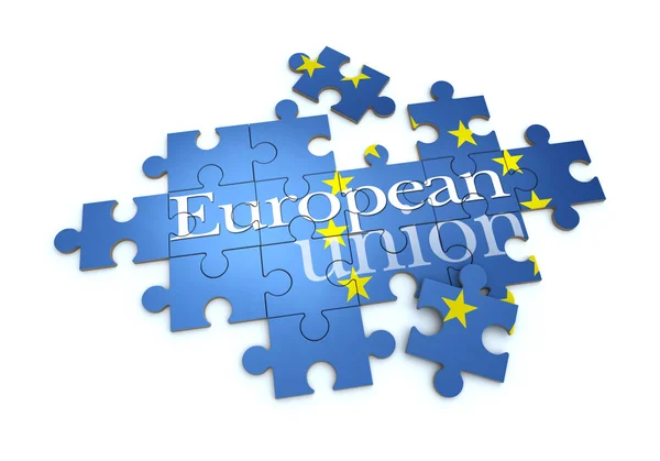 Puzzle Europäische Union — Stockfoto