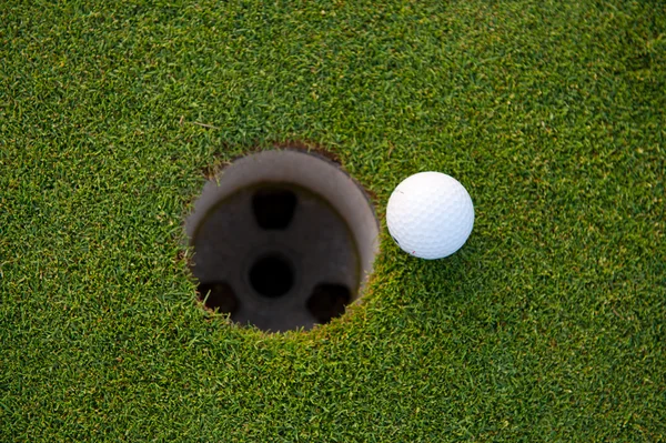 Golf hole luchtfoto — Stockfoto