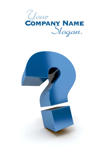 Blue question — Stock Photo, Image