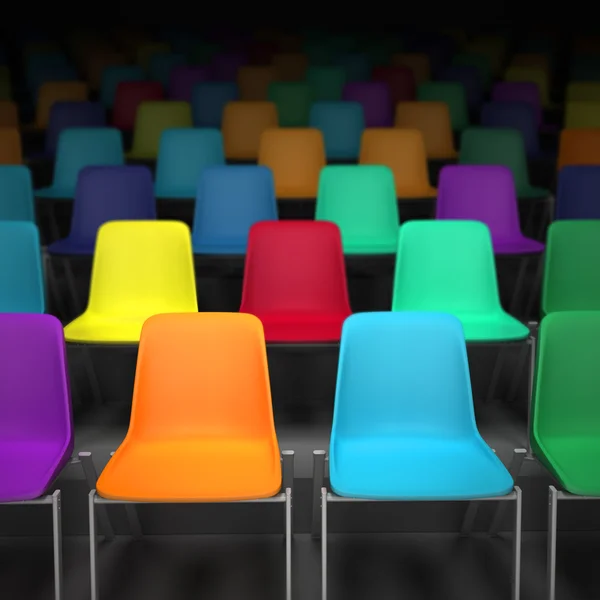 Colorful chairs — Stock Photo, Image