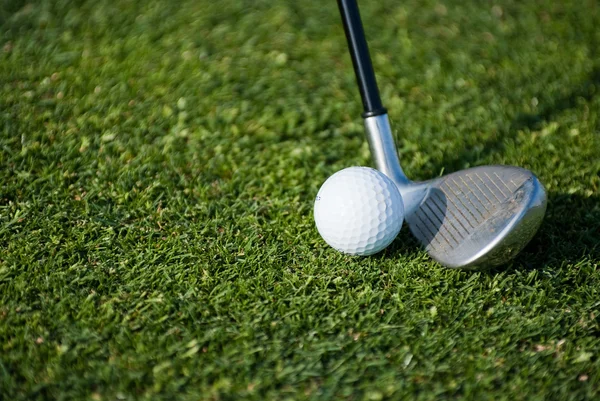 Golf club and ball — Stock Photo, Image