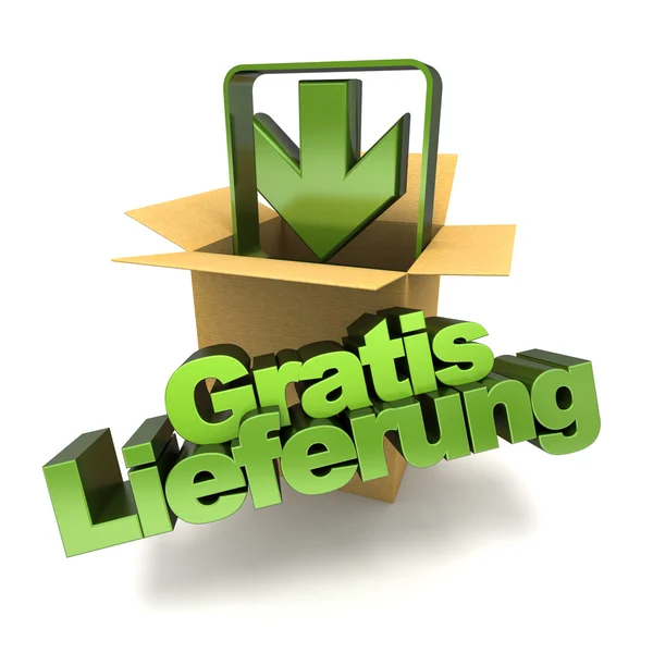 Gratis Lieferung — Stok Foto