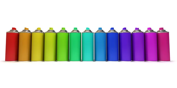 Multicolored sprays — Stock Photo, Image