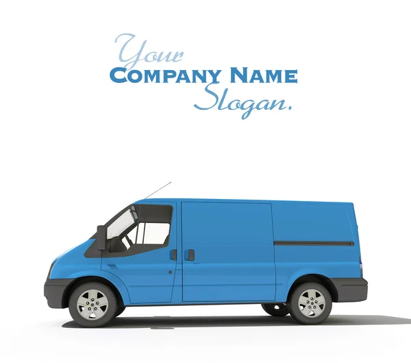 Blue van ready for branding — Stock Photo, Image