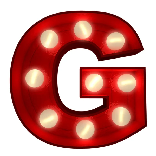 Glowing G — Stock Photo, Image