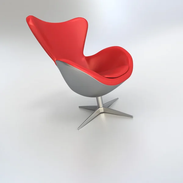 Red swivel chair — Stock Photo, Image