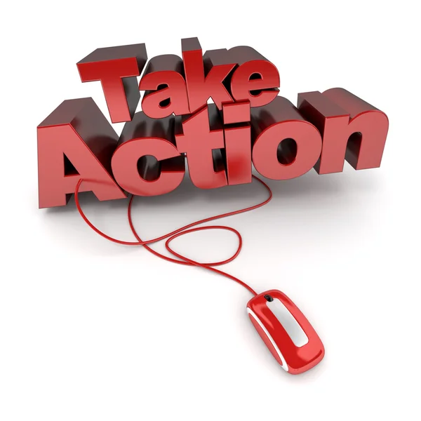 Take action — Stock Photo, Image