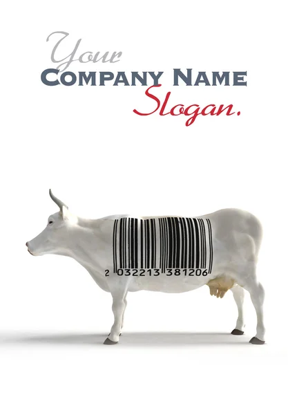 Bar code cow — Stock Photo, Image