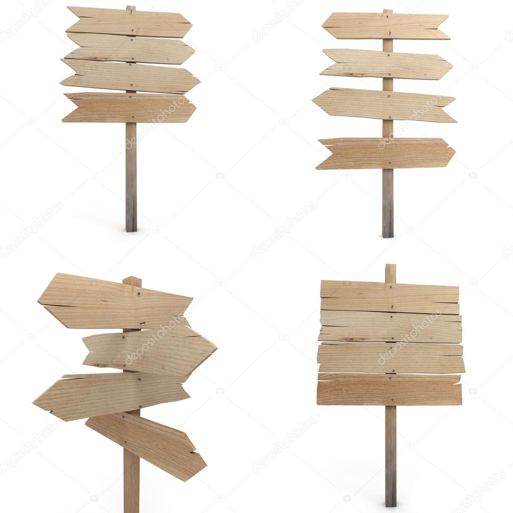 Wooden sign collection