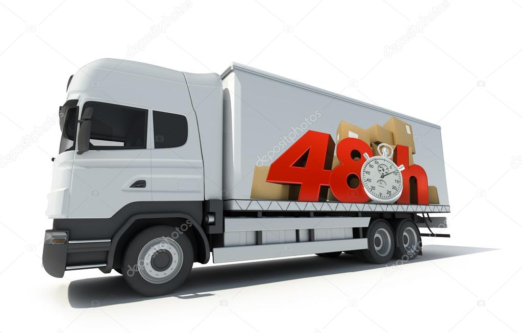 48 hrs delivery, truck