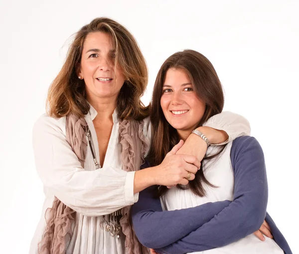 Egy anya és tizenéves lánya — Stock Fotó