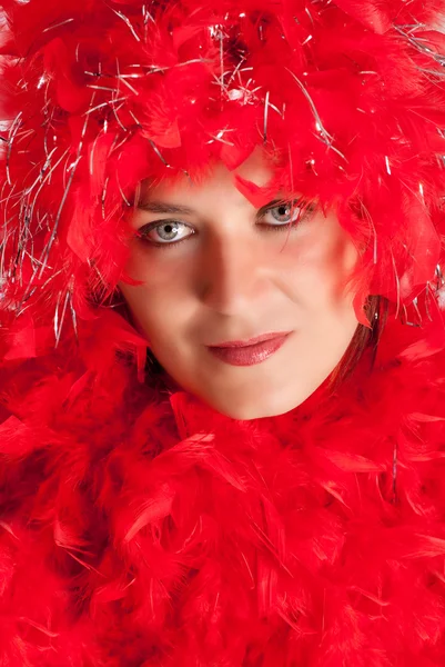 Mulher em equipamento de festa — Fotografia de Stock