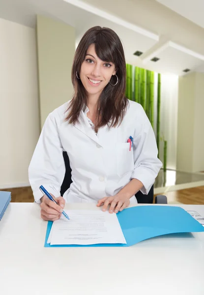 Welcome desk in Zen interior — Stock Photo, Image