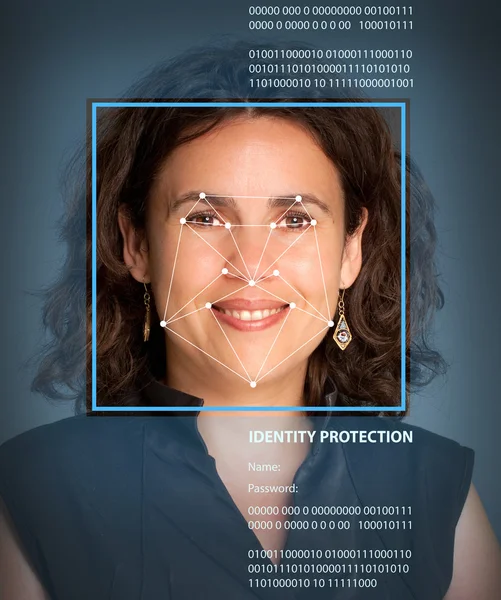 Biometrics, female — Stock Photo, Image