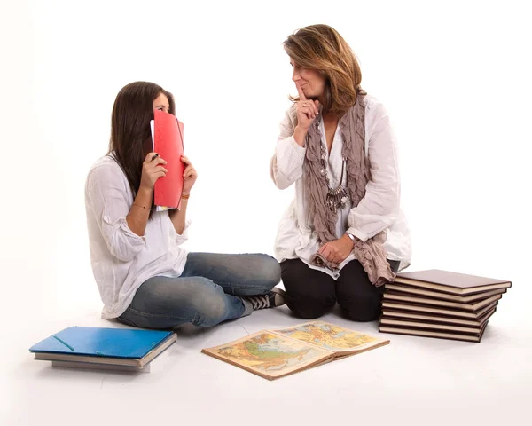 Mother and daughter secret — Stock Photo, Image