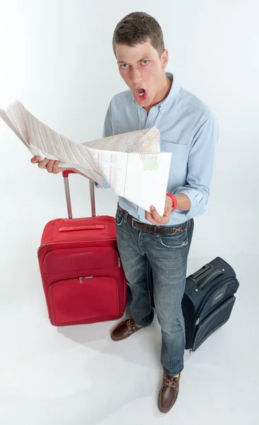 Desperate traveler — Stock Photo, Image