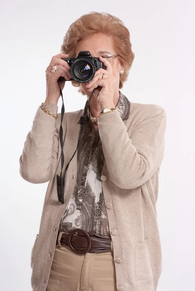 Fotógrafa senior —  Fotos de Stock
