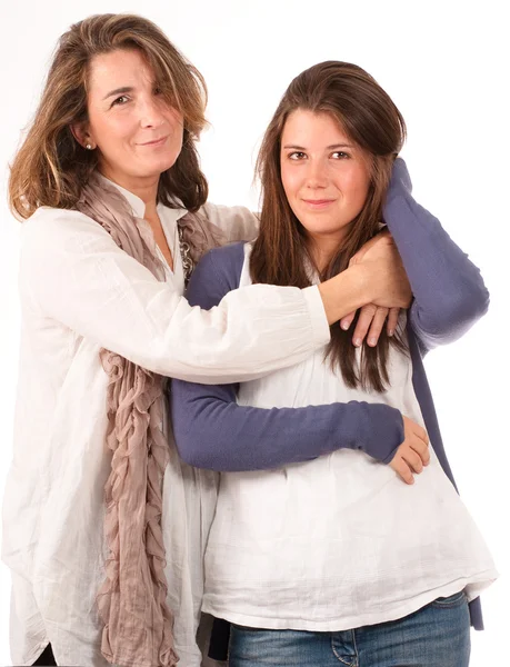 Mãe e filha adolescente — Fotografia de Stock