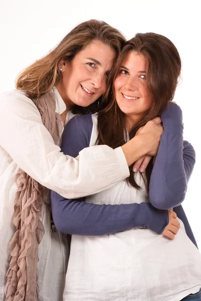 Mother and teenage daughter emotion — Stock Photo, Image