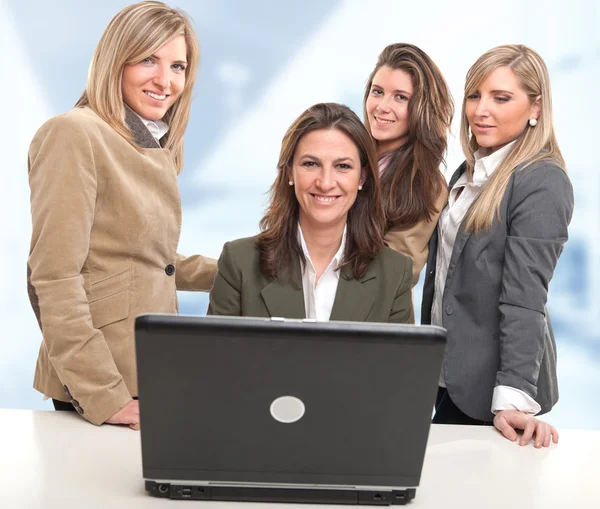 Equipe de trabalho meninas — Fotografia de Stock