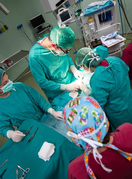 Luchtfoto van chirurgie werking — Stockfoto