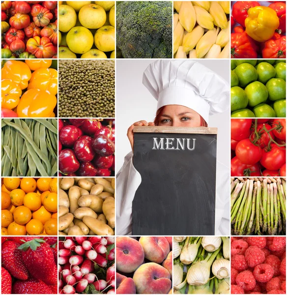 Collezione di menu sano — Foto Stock