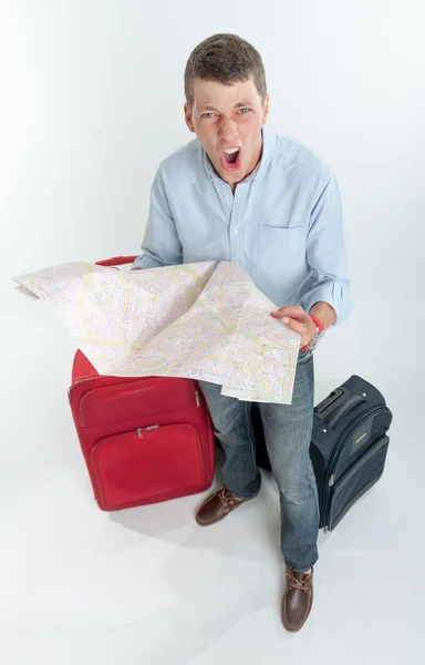 Desperate traveler — Stock Photo, Image