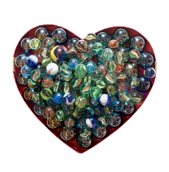 Marbles heart — Stock Photo, Image