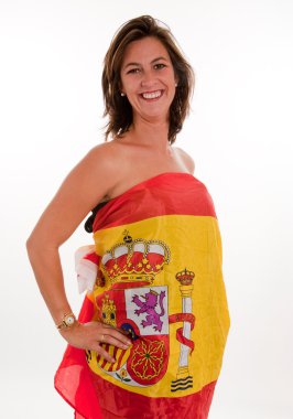 vatansever İspanyol kadın