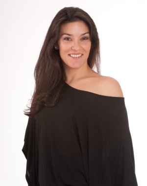 seksi esmer gülümseyen