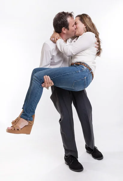 Casal beijo — Fotografia de Stock