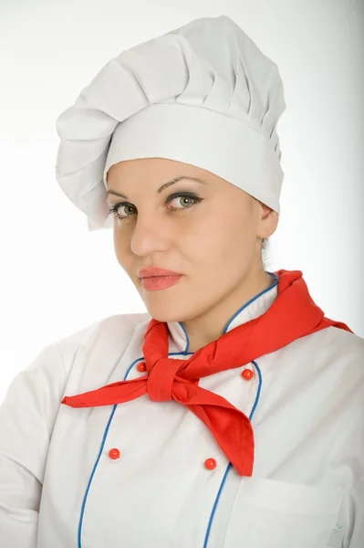 Kadın aşçı portresi — Stok fotoğraf