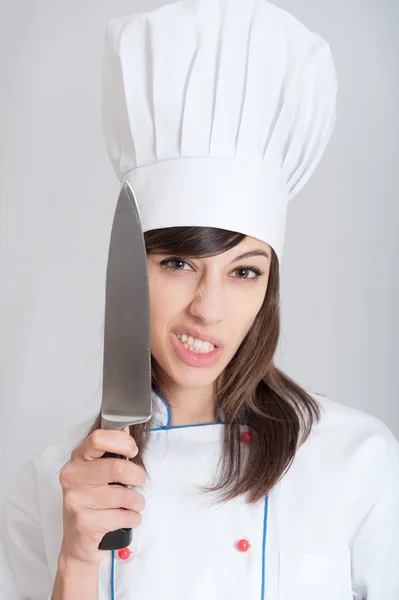 Skrämmande cook — Stockfoto