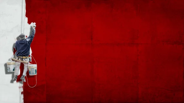 Industrial paint red background