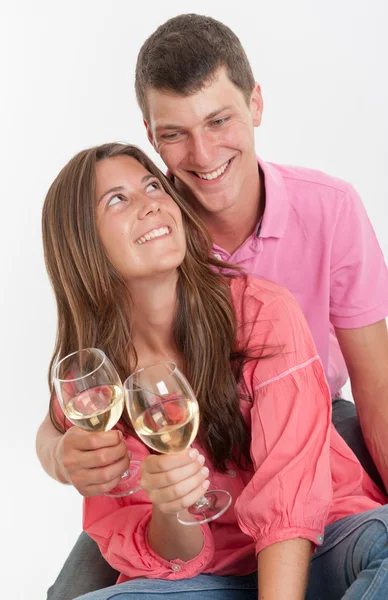 Young couple celebration — Stock Photo, Image