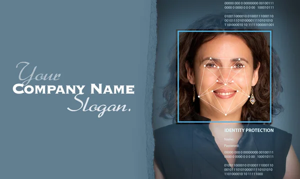 Biometrics, female customizable — Stock Photo, Image