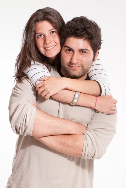 Happy teen couple — Stock Photo, Image