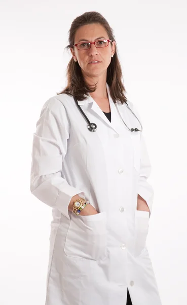 Portrét ženský lékař — Stock fotografie