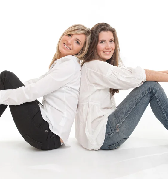 Sitting friends — Stock Photo, Image