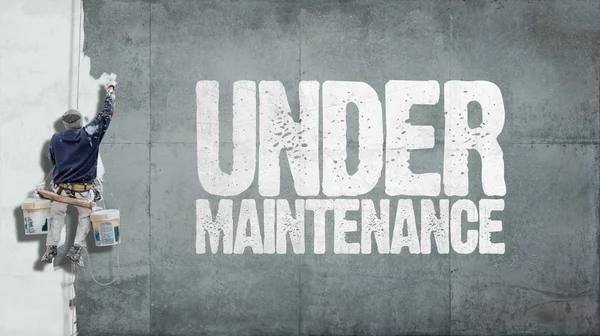 Under maintenance wall — Stock Photo, Image