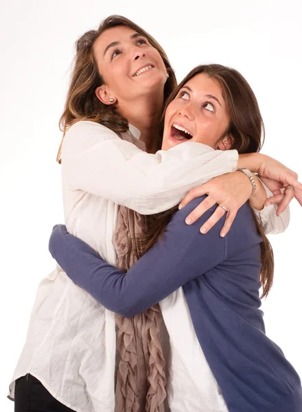 Mamma e figlia incontro — Foto Stock