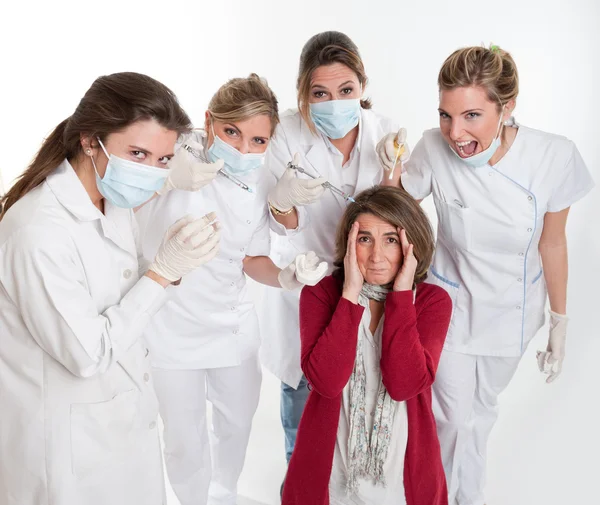 Miedo de los dentistas — Foto de Stock