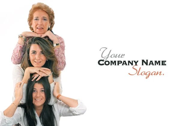 Drie generaties van vrouwen — Stockfoto
