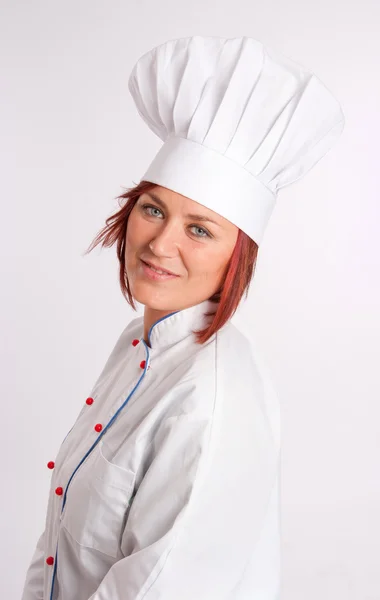 Vrouwelijke chef-kok — Stockfoto